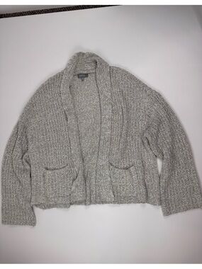 100% Cotton Cozy Open-Front Chunky Knit Women's Cardigan